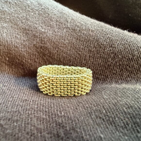 Tiffany & Co Somerset Mesh Ring - Picture 2 of 5